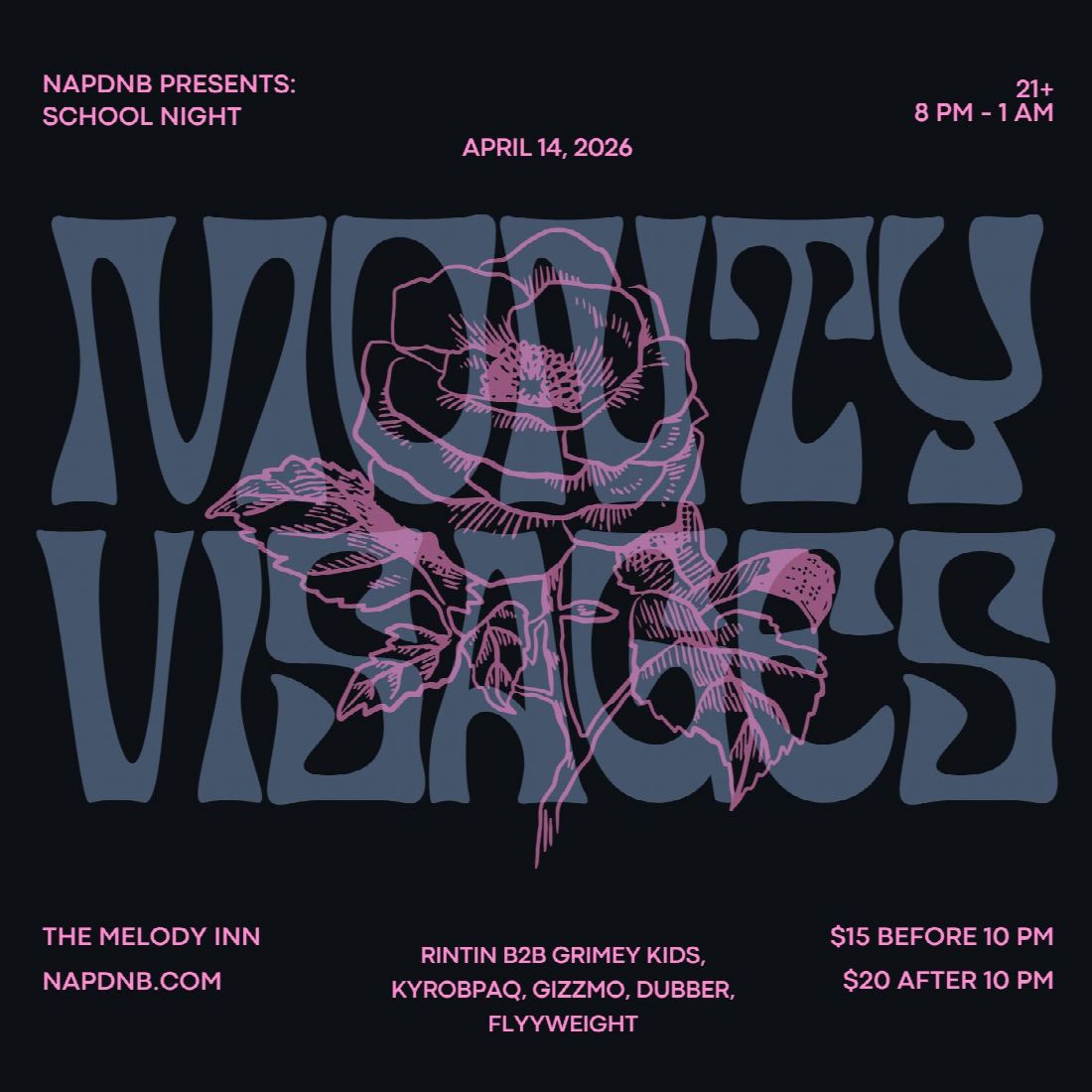 School Night with Monty and Visages